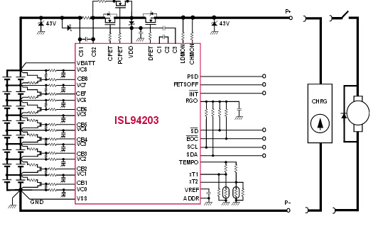 【intersil】電池保護、監(jiān)控與平衡解決方案