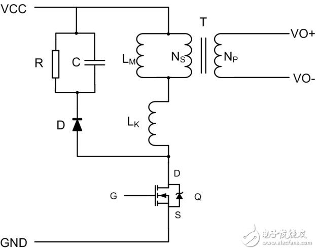 反激中的 RCD 鉗位電路